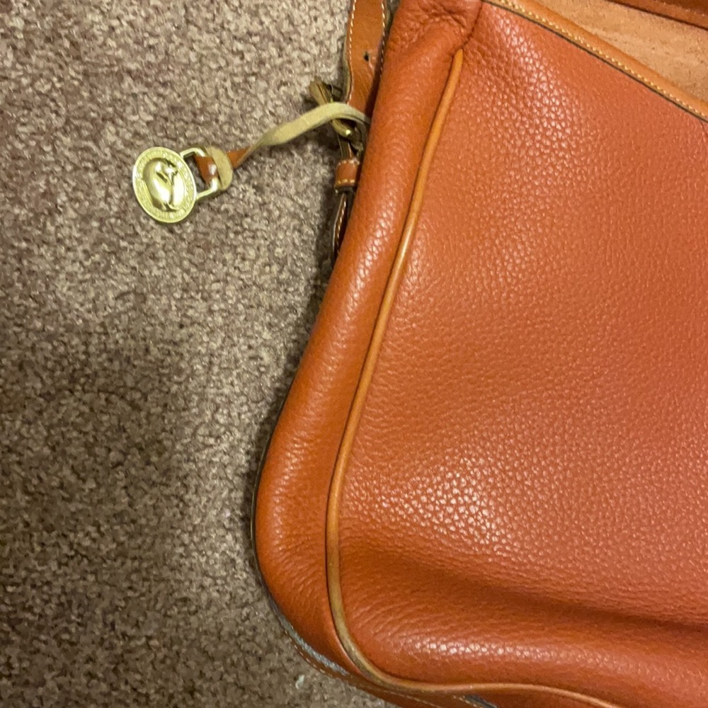 EVC Dooney & Bourke British Tan Briefcase - Picture 5 of 12